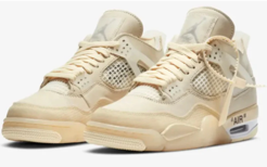 Air 4 Retro X Off-White "Sail" sneaker