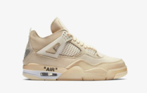 Air 4 Retro X Off-White "Sail" sneaker